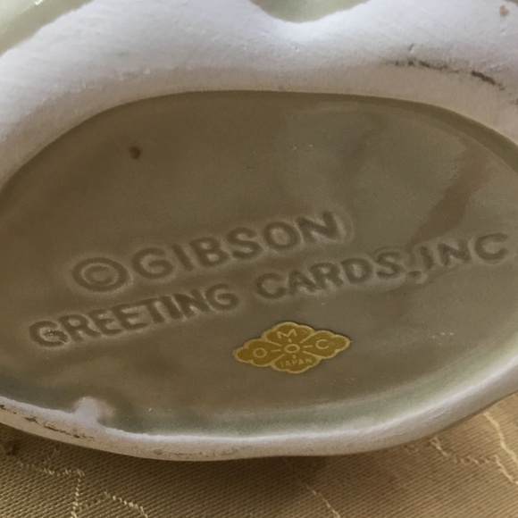 RARE Vintage Gibson Greeting Cards ~ Ceramic Santa Candy Dish w/ Original Box - Picture 10 of 12